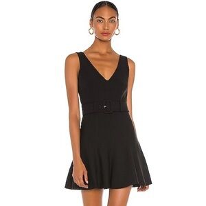Cinq a Sept Jordan Belted Fit & Flare Mini Dress in Black 2